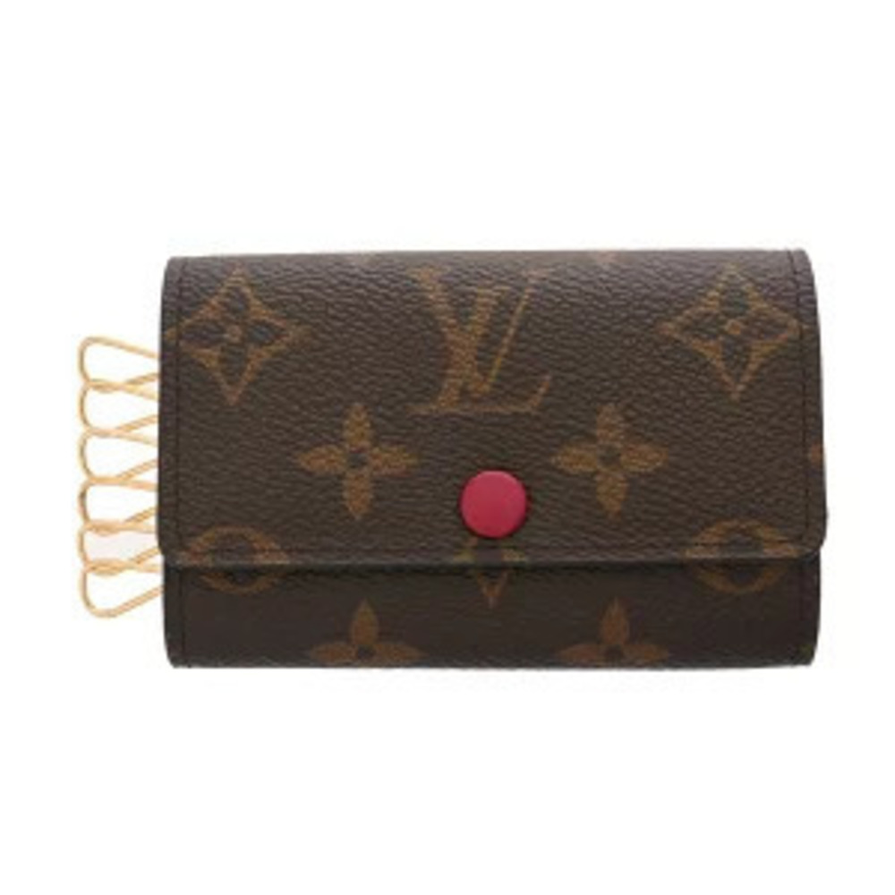 Louis Vuitton Monogram Multicles Fuschia Pink Canvas Key Case